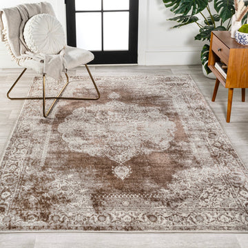 Perfect rosalia Cottage Medallion Area Rug